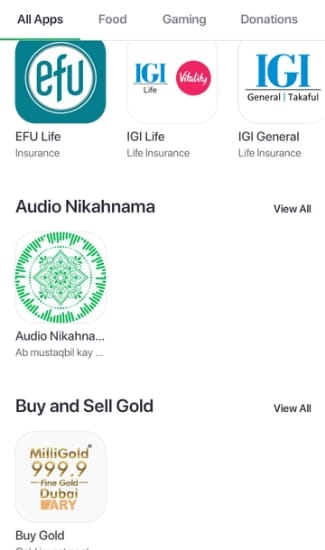 Buy & sell gold on easypaisa
