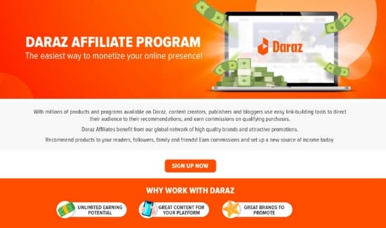 Daraz affiliate program 